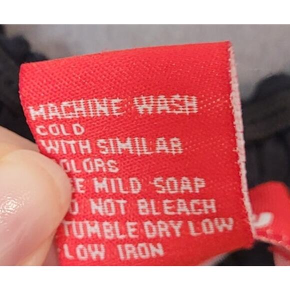 Romantic Off Shoulder Ruffle Blouse Black Cottagecore Med - Picture 8 of 8